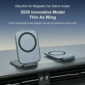 Compact 2026 The new magnetic foldable can be adjusted from multiple angles, and the portable technology gadgets Magnetic Stand for safe short messages and carnival watching must have multi-functional usage.
