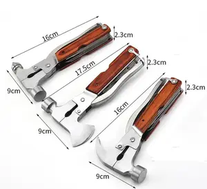 Multifunctional Hammer One Second Window Breaker Car Hammer - Multifunctional Escape  Multi-Function Survival Tools - Claw Hammer, Hatchet, Ax, Conical Hammer - Portable Camping Emergency Hand Tools