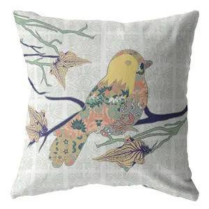 HomeRoots 412155 20 in. Light Green Sparrow Indoor & Outdoor Throw Pillow