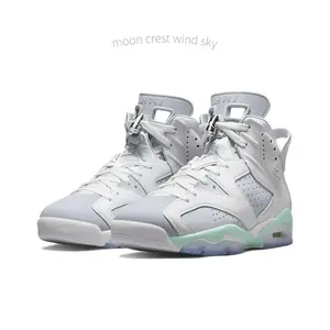 Retro Mint Foam Colorway Mid-Top Basketball Shoes