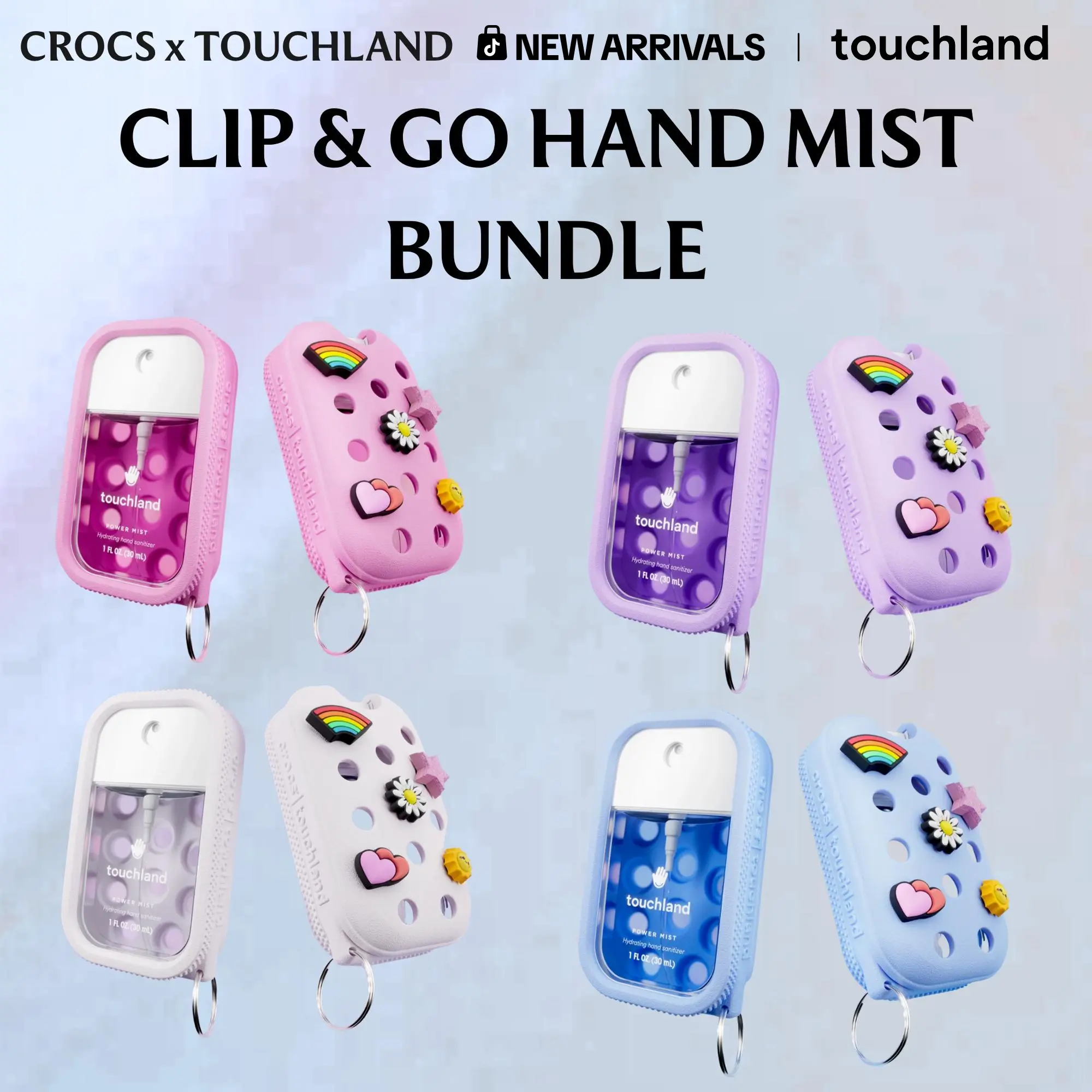 Crocs x Touchland Clip & Go Hand Mist Bundle