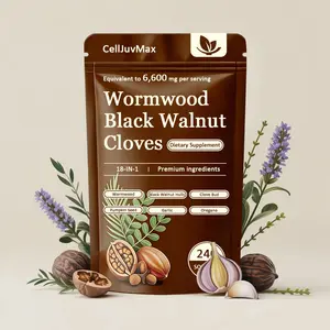 CellJuvMax Wormwood Black Walnut Cloves Capsules - Boost Metabolism & Enhance Energy | Contains Black Walnut, Garlic, Wormwood, and More | 240 Capsules (80-Day Supply)