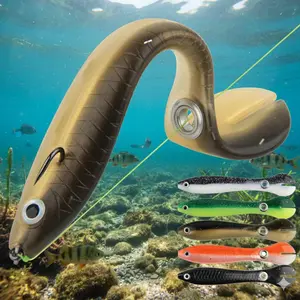 High Elasticity Silicone Swimbait with Anti-Tear Tail Hook, Tangle-Free Design for Bass and Pike Fishing in Freshwater and Saltwater, 10cm 6g Lure Set, Professional Swimbaits and Bass Lures Fishing Gear