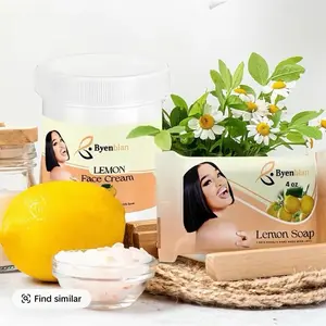 Mini set Lemon face cream / soap lemon face &body /exfloliante gently