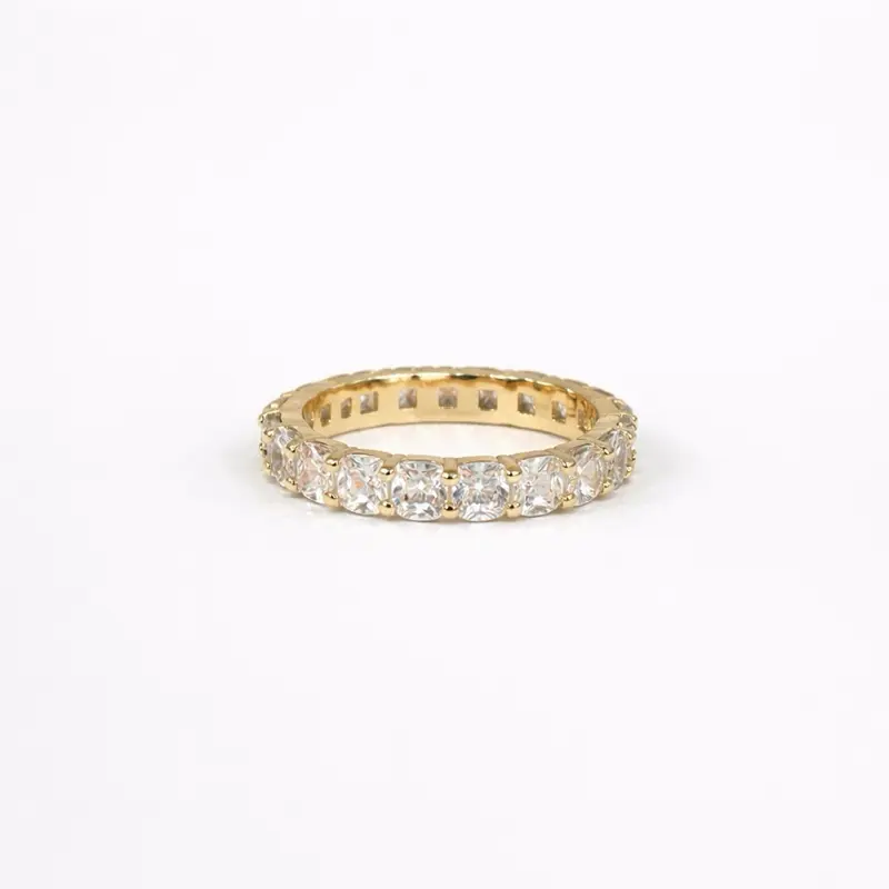 Tennis ring gold plated 14 k ( Bandeja 1 )