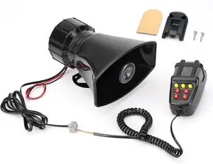 Instant Deterrence! 100W High-Decibel Vehicle Horn System — 7 Special Sound Effects — 12V High-Power Horn, Universally Compatible with Trucks and Construction Vehicles