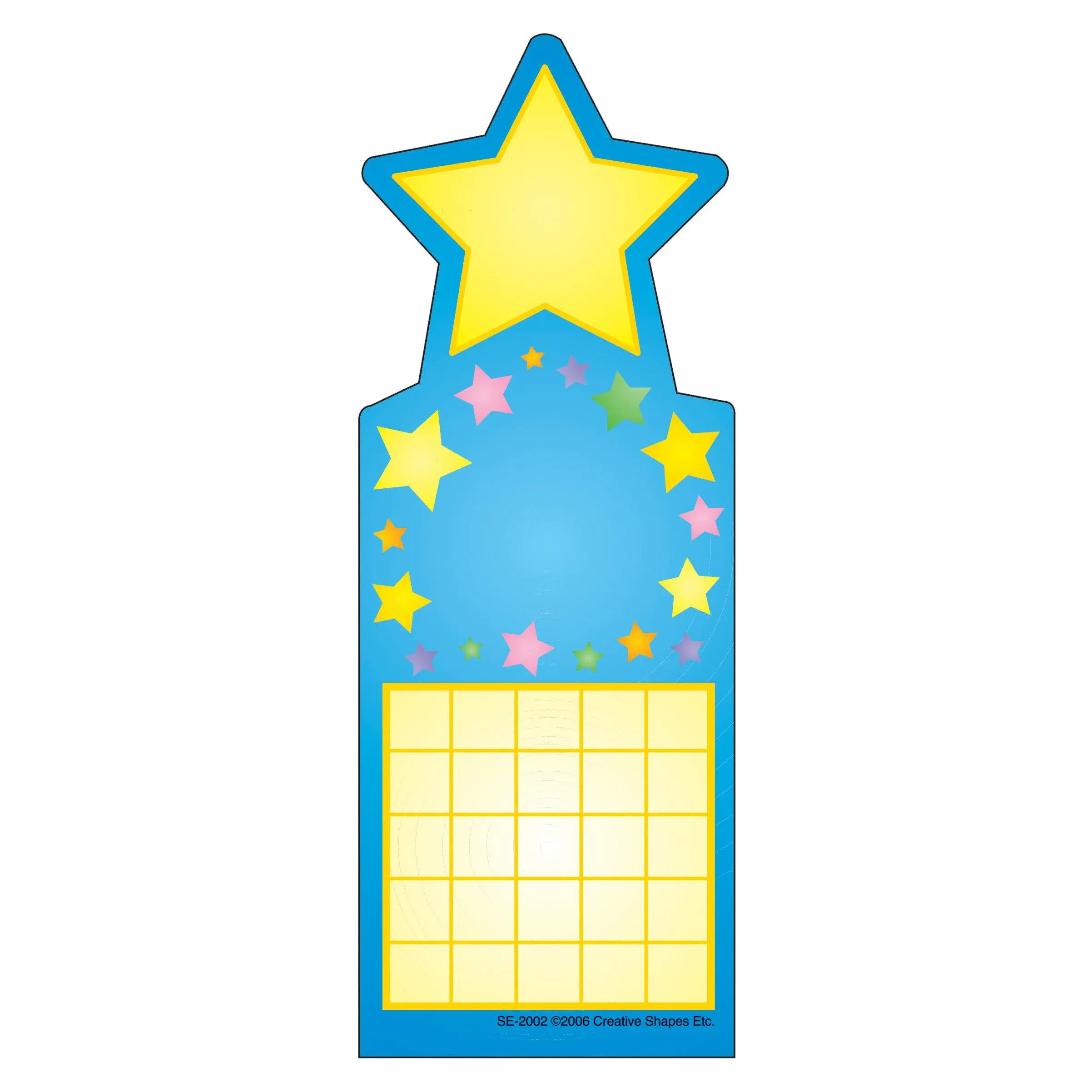 SHAPES ETC. Personal Incentive Chart - Star, for Classroom Use, with Matching Stickers