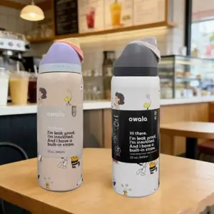 Owala FreeSip x Snpy Stainless Steel Bottle 32oz – Leakproof, BPA-Free, Vacuum Insulated, Perfect Hydration Companion for Active Lifestyle