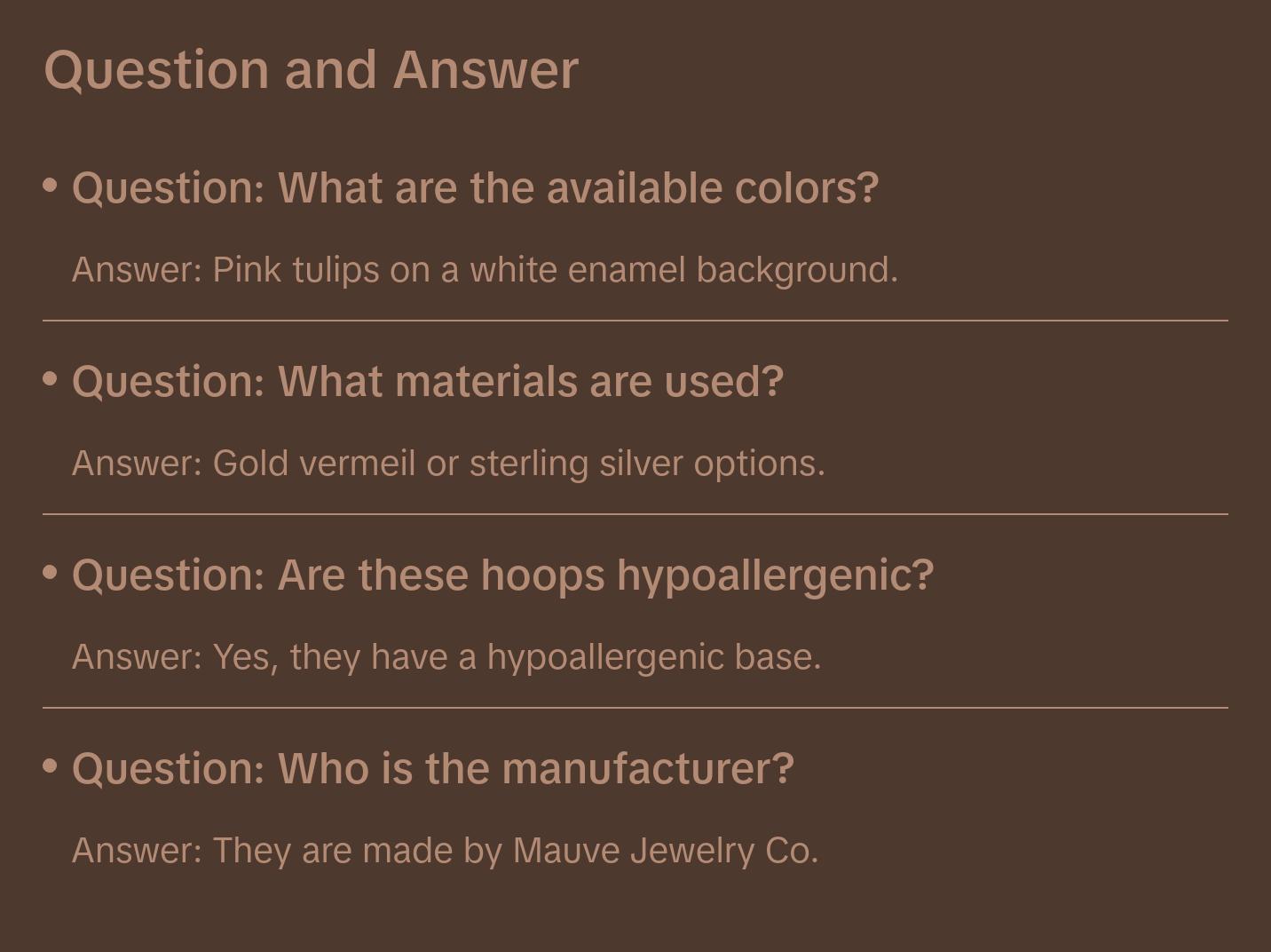 Eloise Tea Cup Hoops