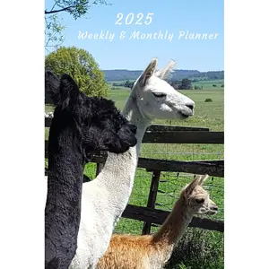 2025 Weekly & Monthly Planner: Alpaca Cover, Organizer Diary with Goal Setting, Gratitude Sections, Trackers, Checklists and more Paperback – November 13, 2024