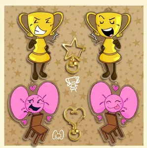 Bow inanimate insanity - Acrylic Keychain - object shows, Trophy Inanimate Insanity Acrylic Keychain