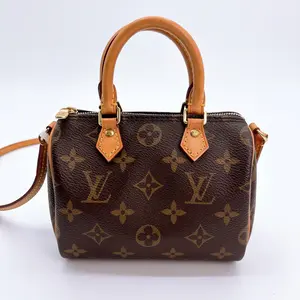 Pre-owned Louis Vuitton canvas Crossbody Bags Speedy Bandouliere Bag Monogram Nano crossbody bag(TB2189)