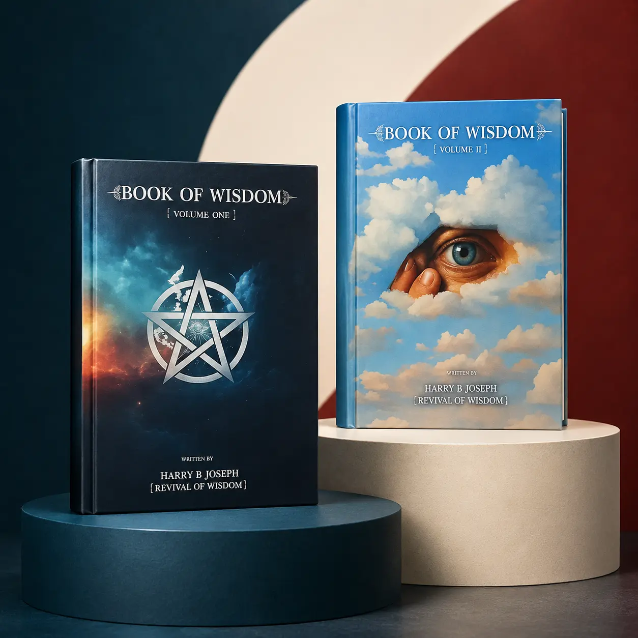 Book of Wisdom Volume 1 & 2 Bundle by Harry B. Joseph, English Paperback Set, Revival of Wisdom Books on Consciousness, Ancient Knowledge, Metaphysics, Energy, Frequency, Symbolism, Chakras, Mind Power and Spiritual Growth, Illustrated, With Diagrams