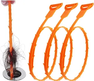 3-Pack 25-Inch Drain Snake Tool Set – Clog Remover for Kitchen, Bathroom, Tub, and Toilet – Hair Removal Drain Cleaning Solution.