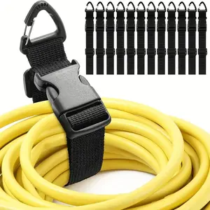 Adjustable Extension Cord Organizer | 3-Axis Buckle Design Durable Polypropylene | Workshop Garage Cable Storage Essential