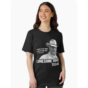 Lonesome Dove 'Sunny Slopes of Long Ago' Essential T-Shirt - Classic Western Quote