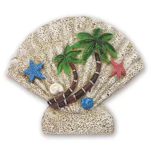 Shell Palms Hawaii Coastal Handpainted Polyresin Magnet