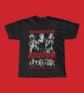 Resident Evil Requiem T-Shirt, Leon S. Kennedy Zombie Horror Graphic Tee