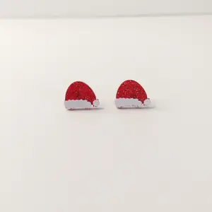 #395 Various Glitter Christmas Holiday Winter Stud Earrings- Casual Christmas Jewelry