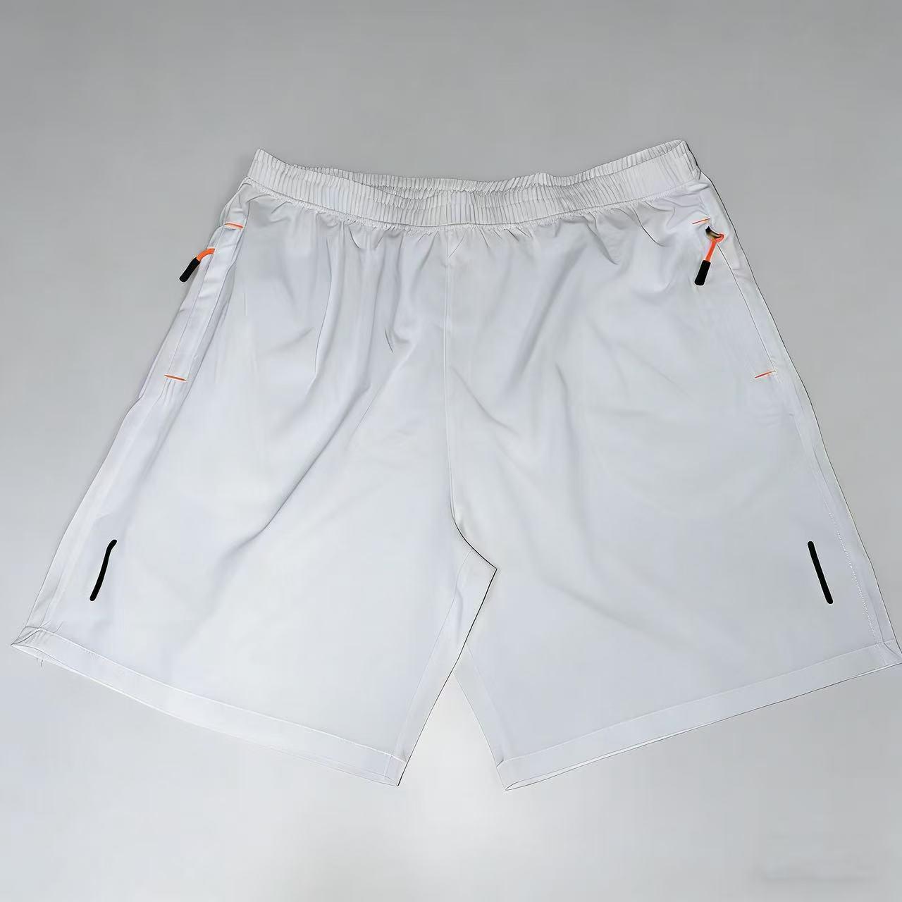 Men’s solid-color shorts with zippered pockets — summer casual, comfortable, breathable shorts made from a 97% polyester + 3% spandex blend; men’s bottoms for everyday wear, tropical beige color, multiple specifications available. Men’s solid-color shorts with zippered pockets — summer casual, comfortable, breathable shorts made from a 97% polyester + 3% spandex blend; men’s bottoms for everyday wear, tropical beige color, multiple specifications available.