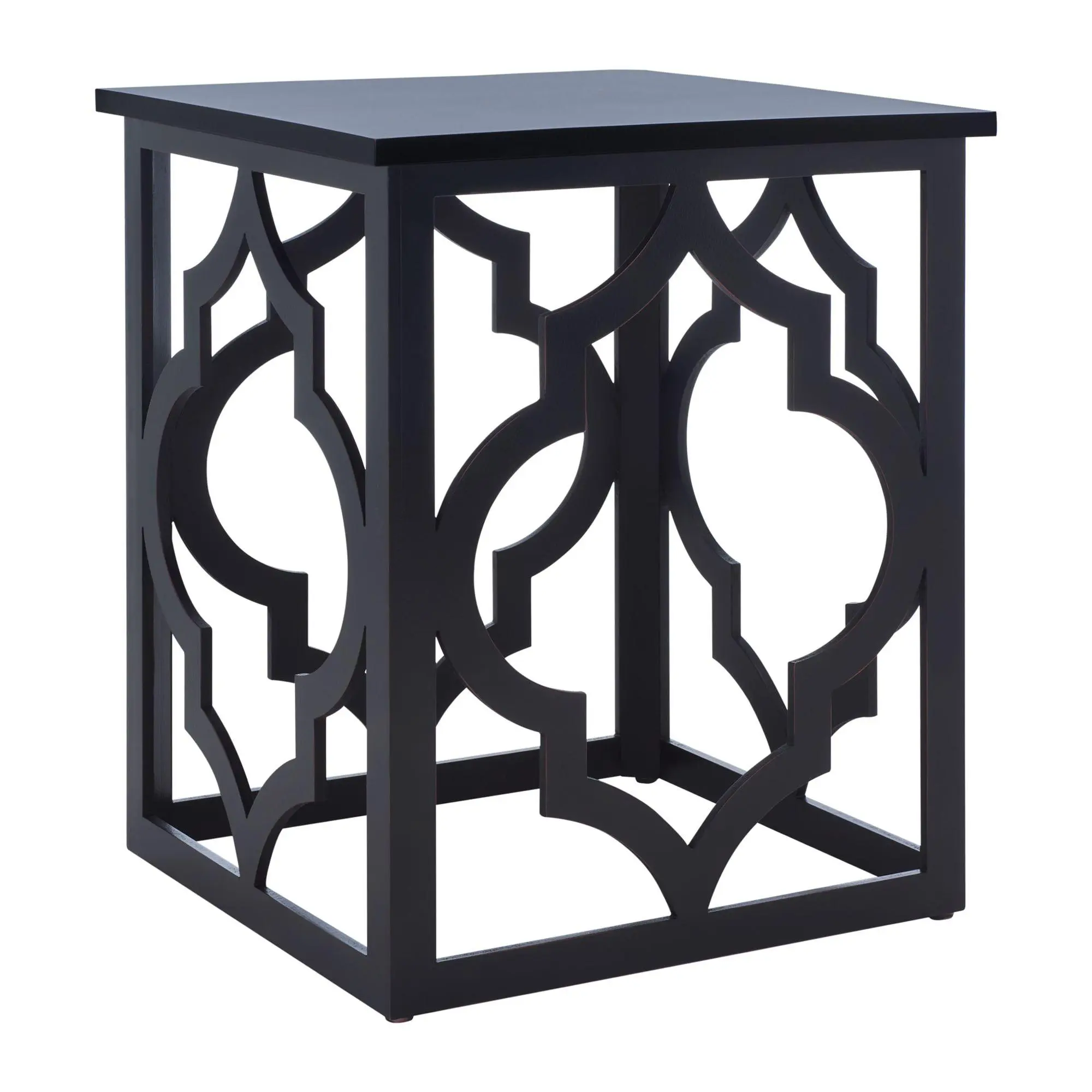 Safavieh Milo Trellis Metallic Leaf End Table