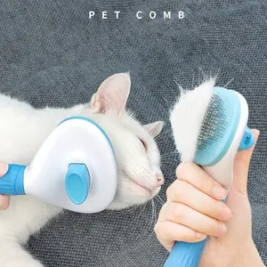 Pet Grooming Comb - Stainless Steel Brush for Dogs & Cats | Detangles Long Hair & Removes Loose Fur