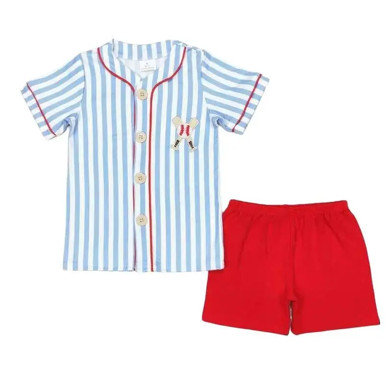Summer Baseball Embroidery Set