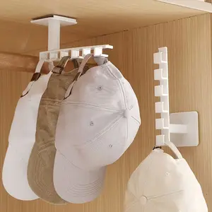 1 Piece No-Drill 6-Hook Wall Mounted Rack! Strong Adhesive, No Trace, Waterproof & Moisture-Proof, Heavy-Duty Load-Bearing. Space-Saving Multi-Scene Storage Organizer for Entryway (Coats/Hats), Bathroom (Towels), Kitchen (Utensils)