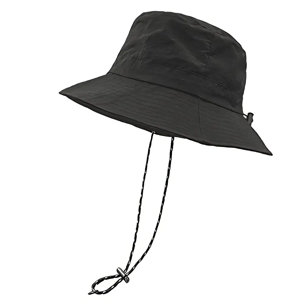 Waterproof Bucket Rain Hat with Chin Strap Quick Dry Packable Boonie Sun Hat Safari Hat UV Protection