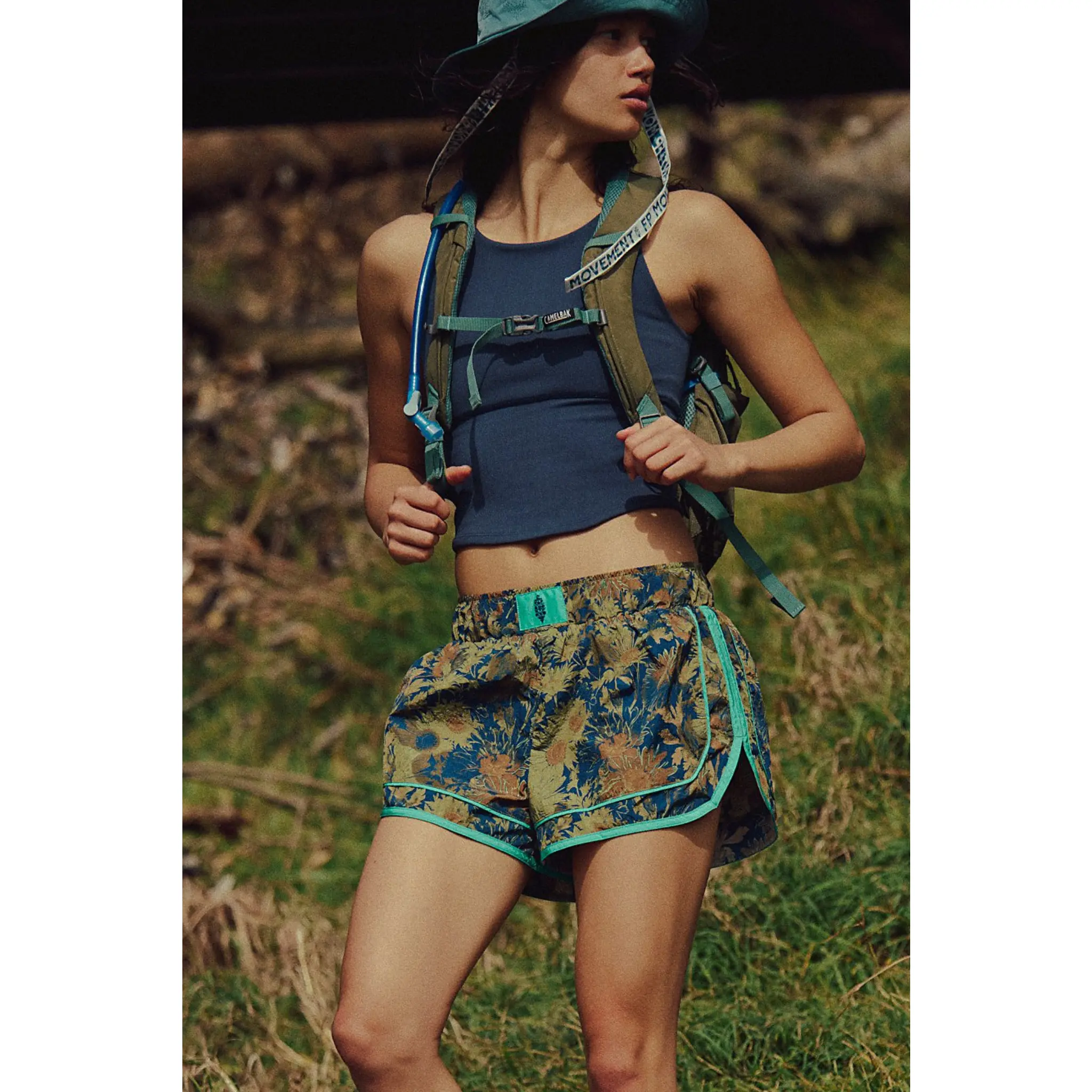 Free People Movement: Varsity Blues Print Short