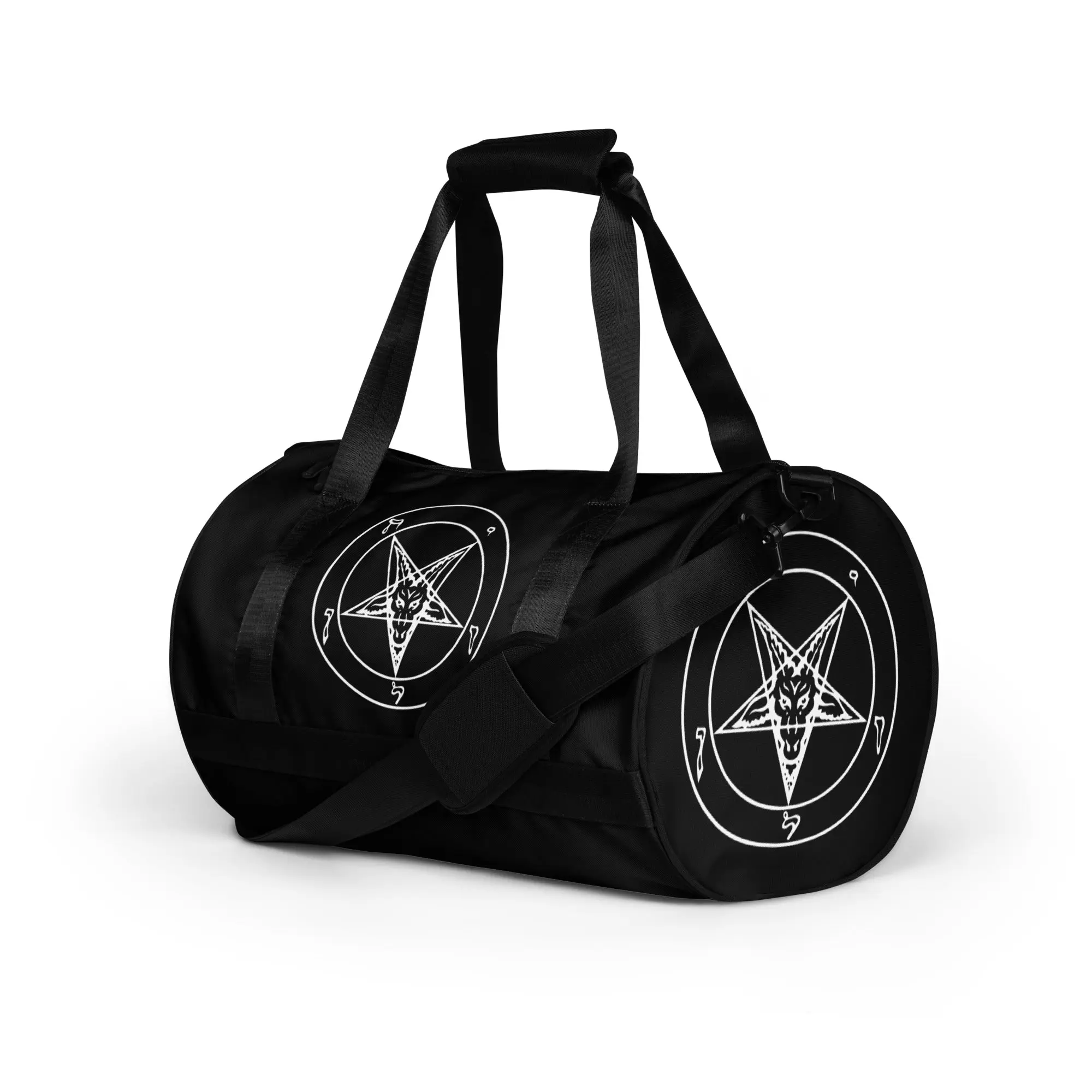 Sigil of Baphomet Duffle Bag – Hail Satan Occult Gym Bag