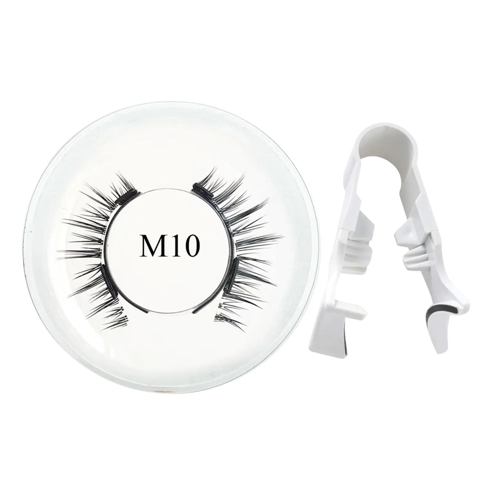 Natural Magnetic Eyelash Handmade 3D Lashes strip False Eyelashes Glue-free Tweezers Set Reusable eyelashes for women Makeups