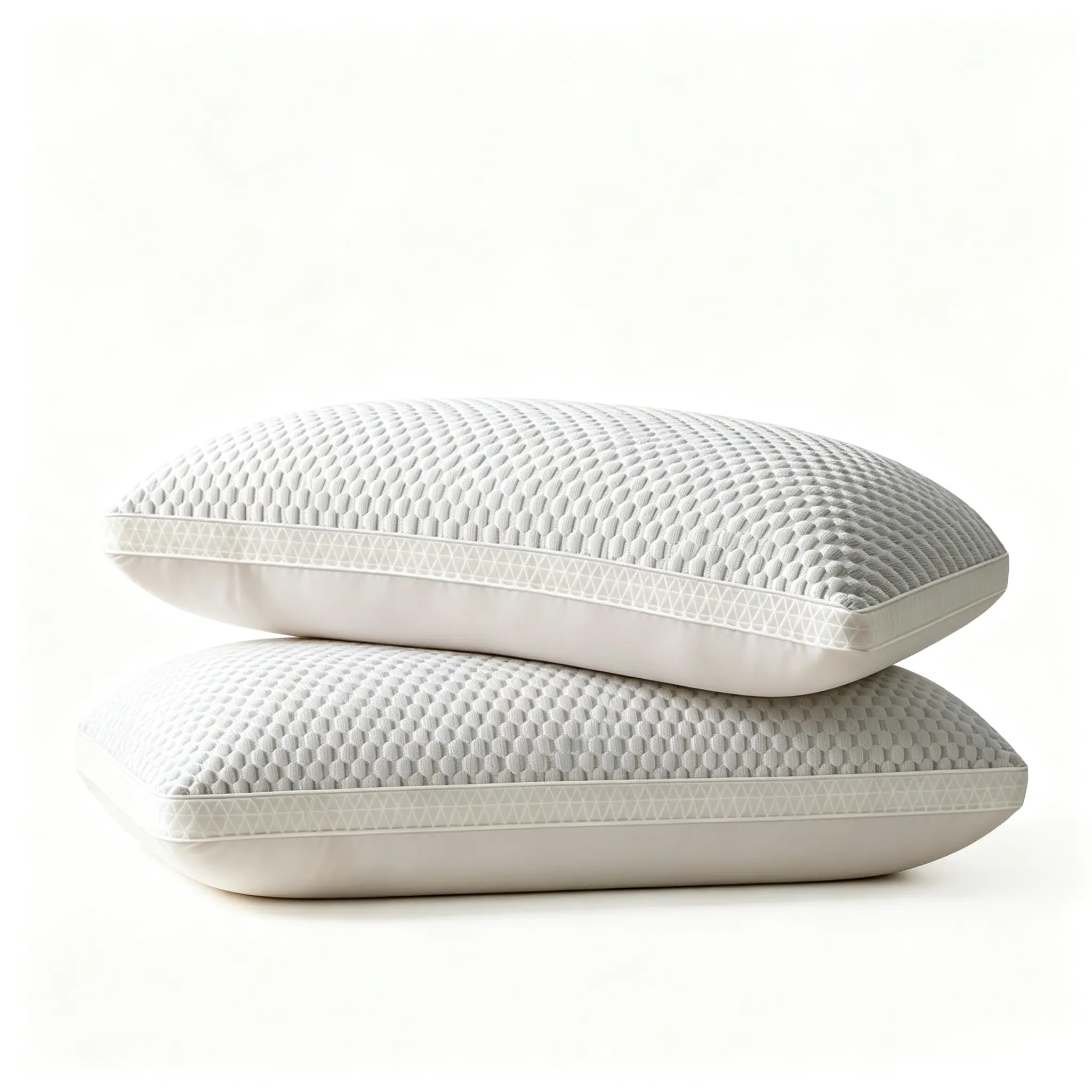 Cool Ice Silk Surface Sleep Pillow, Long Lasting Support Never Collapse, Ergonomic Design Alleviate Neck & Shoulder Strain