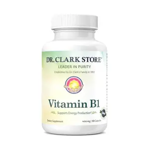 Vitamin B1 (Thiamin), 400 mg 100 capsules
