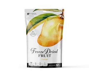 Freeze Dried Wild Mango Slices Candy 2-Oz No Sugar Added Non GMO Kosher Allergen & Gluten Free All Natural Healthy Fruit Snack For Adult & Kids