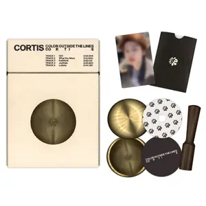 Cortis — 1st EP color “Outside the Lines” singing bowl version, output tray (R), photo card; no electricity required