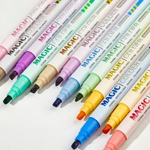 Back to School Stationery, Creative Children's Day Gift, Secret Message Pens, Greeting Card Markers, Changing Markers for Journaling, DIY Cards, and Art pens  and  highlighters Aesthetic Study Tools for Top Grades:  Highlighters for Organized Note-Taking