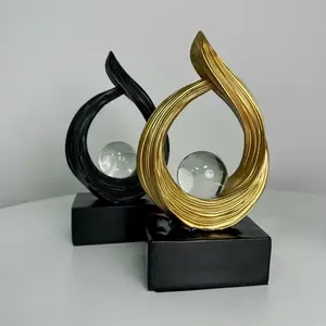 Italian Minimalist Art Sculpture Resin Decor, Living Room Entryway TV Cabinet Wine Rack Decoration, Office Desk Ornament, Moving Gift