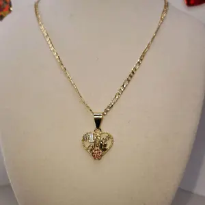 157 - Heart Mom #1 14k Goldplated