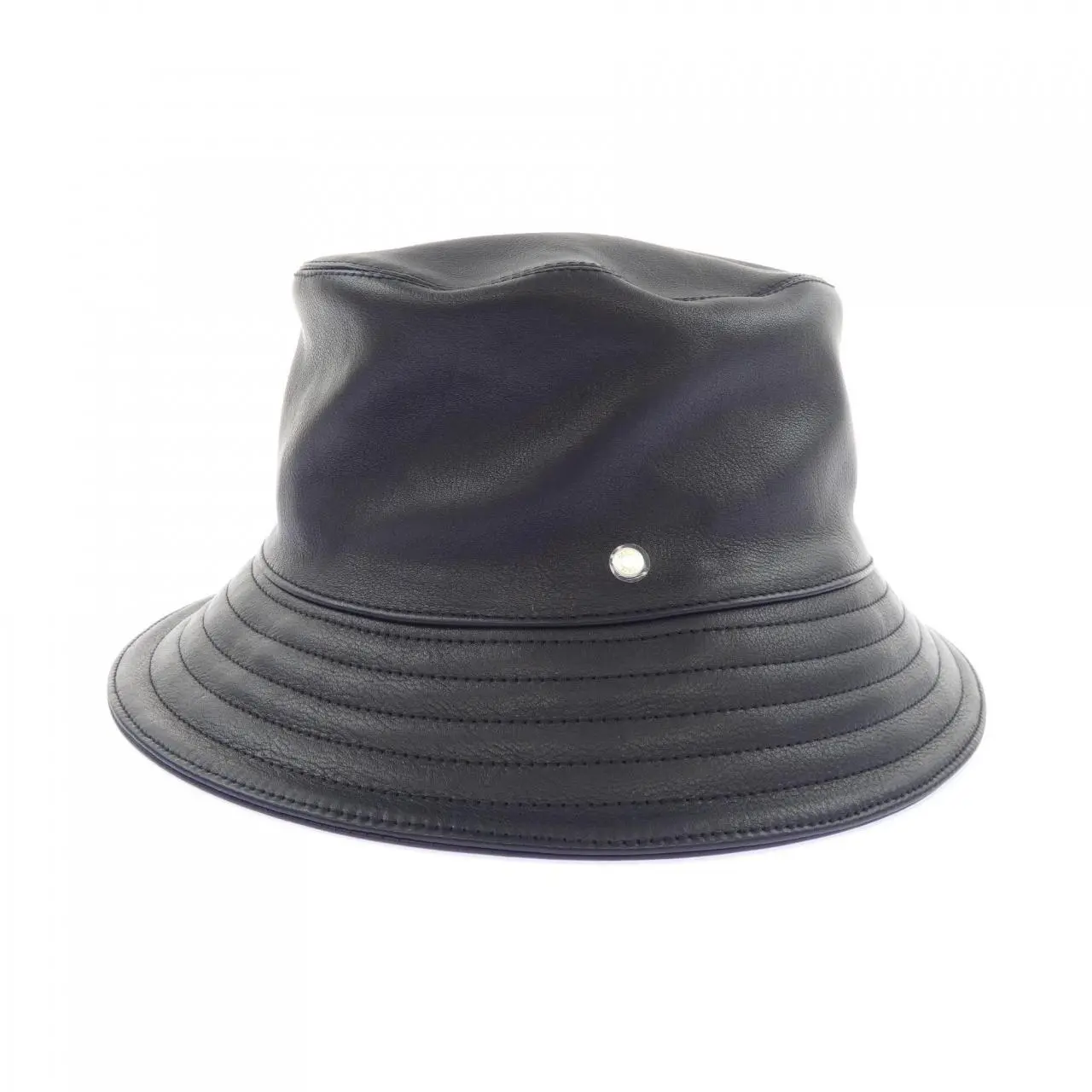 Pre-owned HERMÈS Calfskin Small Leather Goods Hermes FRED Hat