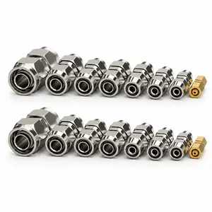 2 Sets (16pcs) Truck/RV Air Line Fittings, Metal Push-to-Connect Pneumatic Hose Repair Quick Connectors for Pneumatic Tools, Garage Equipment, 4mm-16mm Tubing Set, Leak Proof