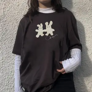 Charm bunny Clairo tee, Clairo Charm album merch Fabric Oversized