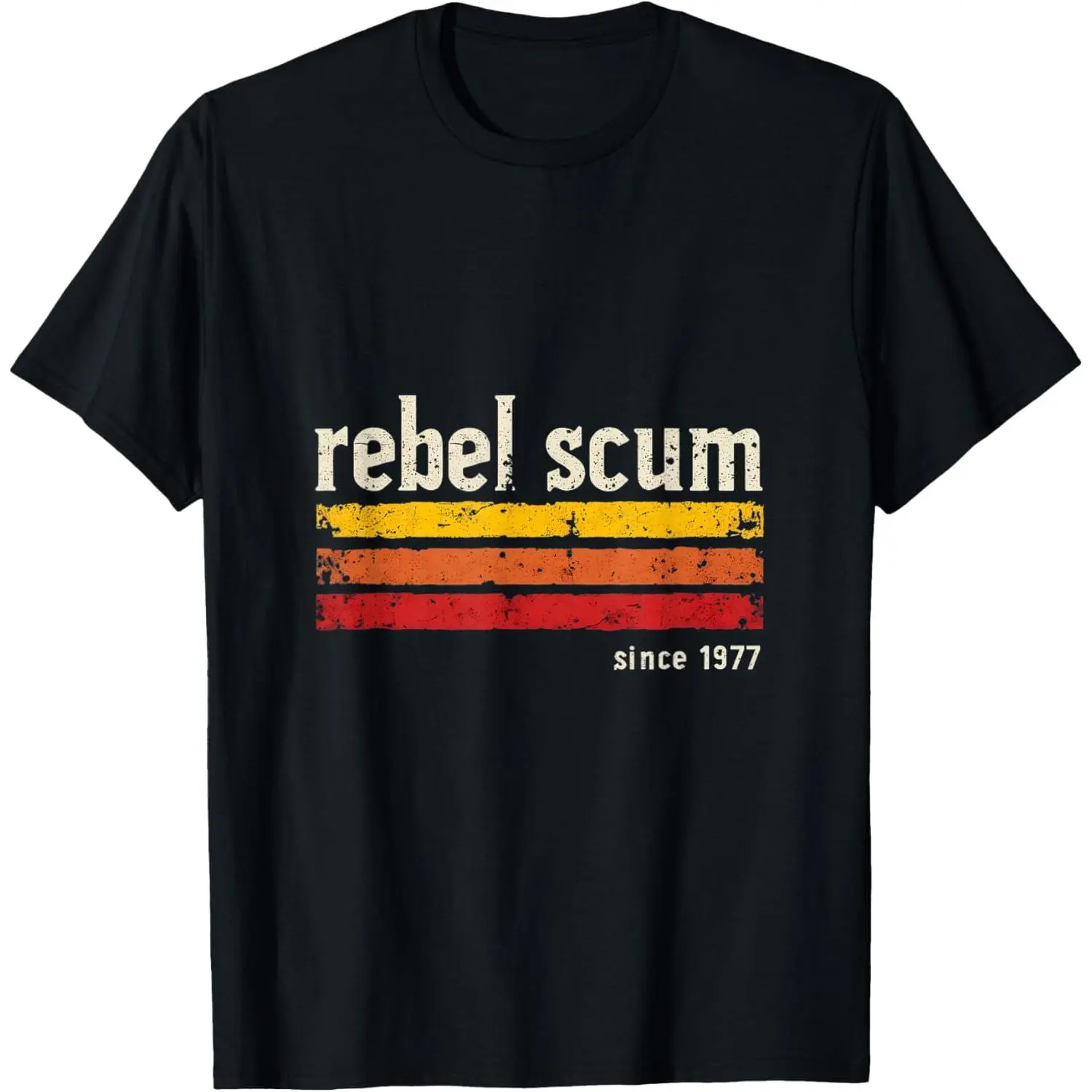 Rebel Scum Since 1977 Classic Retro T-Shirt Streetwear Casual Tshirt