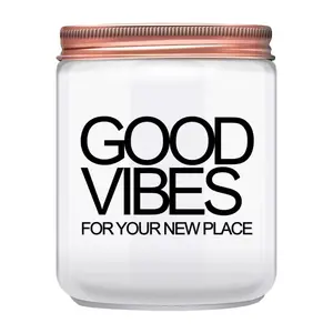 House Warming Gifts New Home, New Home Gifts, Good Vibes Candle, New House Essentials Best Presents for Women Couple Friends - Lavender Candles