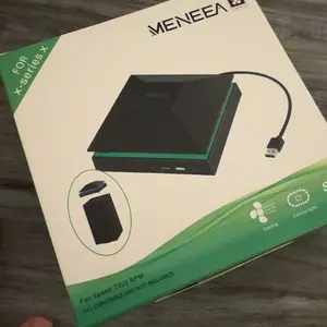 MENEEA Cooling Fan Dust Proof for Xbox Series X Console with Colorful Light Strip,MENEEA Dust Cover Filter,Rubber Plugs,Low Noise Top Fan with 3 Gears,Cooler&Light Independent Touch Switch, 2 USB Port