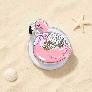 Summer Flamingo Kindle Grip - Magsafe Phone Holder & Kickstand - Cute Beach Reading Accessory