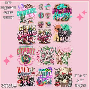 Western Boots & Bows - 30x48 - PREMADE GANG SHEET