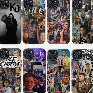 NLE Choppa Phone Case, Rap Fan Protective Cover, Trendy Gift for Fans, For iPhone 11-17 Pro Max/Plus & Samsung Galaxy S23-S25