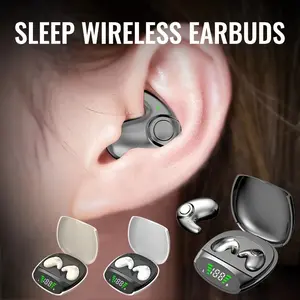 Wireless Earbuds Sleep Ultra Small Design Compatible All Smartphones, Lightweight Comfortable Audio Accessory for Daily Use