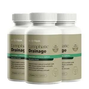 [ 3pcs ] Sculptique Lymphatic Drainage Capsules - Supports Body's Natural Lymphatic Cycle Helps Remove Excess Fluids and Toxins - Supports Natural Lymphatic Cycle - Antioxidant & Detox Binder Supplement